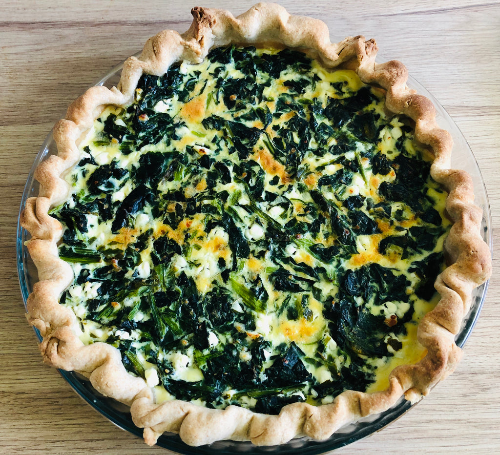 Quiche mit Spinat