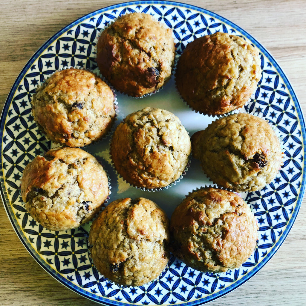 Bananen-Haferflocken-Muffins