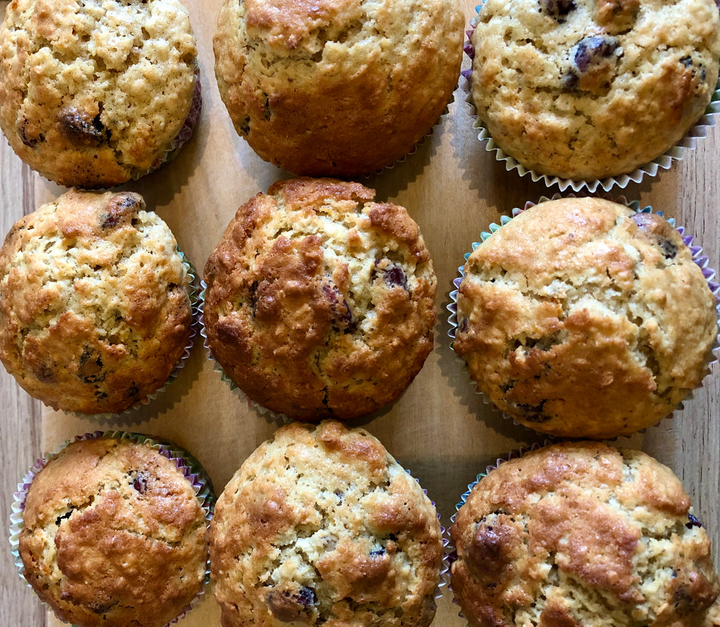 Cranberry, Maple sugar, Apple Muffins