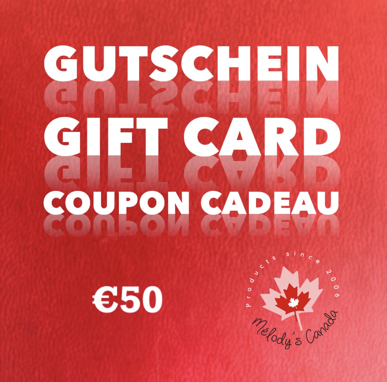 Gutschein - Gift card for Canada lovers