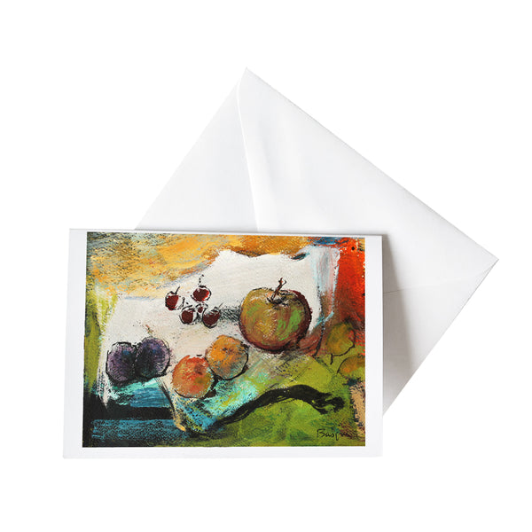 Kunst-Grußkarte "Fruits" Basque