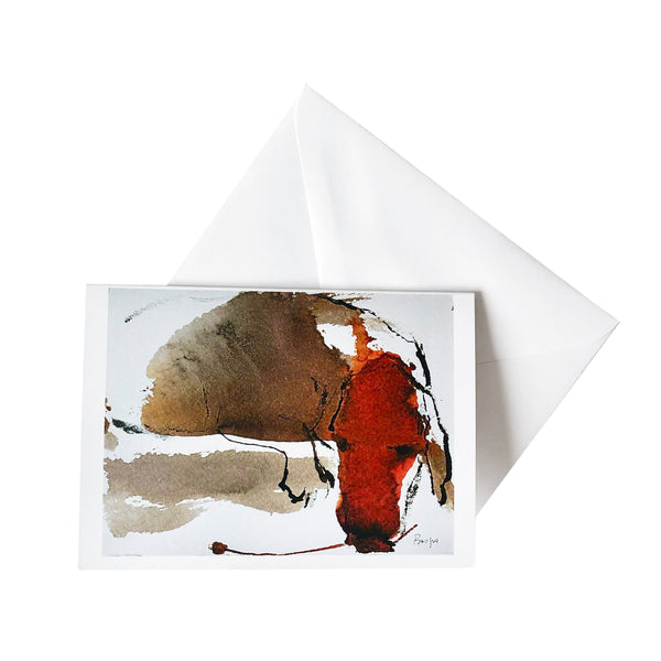 Kunst-Grußkarte "Vie de chien" Basque