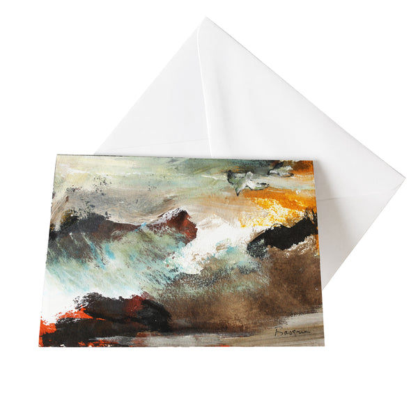 Kunst-Grußkarte "La violence de la mer" Basque
