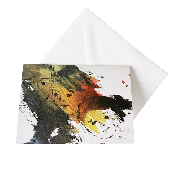 Kunst-Grußkarte "La fête" Basque