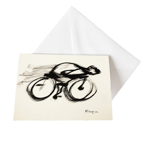 Kunst-Grußkarte "Le sprinter" Basque