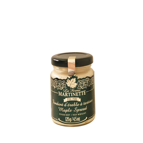 La Ferme Martinette Pure maple spread - pure Ahorncreme aus Kanada, Golden, Glas, 125g