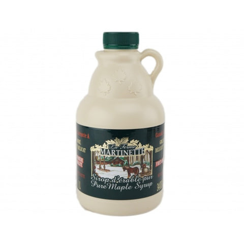 La Ferme Martinette Pure maple syrup - purer Ahornsirup aus Kanada, Golden, traditioneller Krug, 1000ml