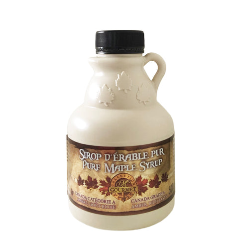 La Ferme Martinette Pure maple syrup - purer Ahornsirup aus Kanada, Golden, Amber, traditioneller Krug, 500ml