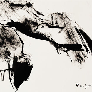 Kunst-Grußkarte "Dessin d'oiseaux" Basque