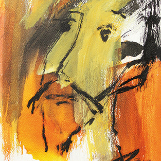 Kunst-Grußkarte "Le vrai Don Quichotte" Basque