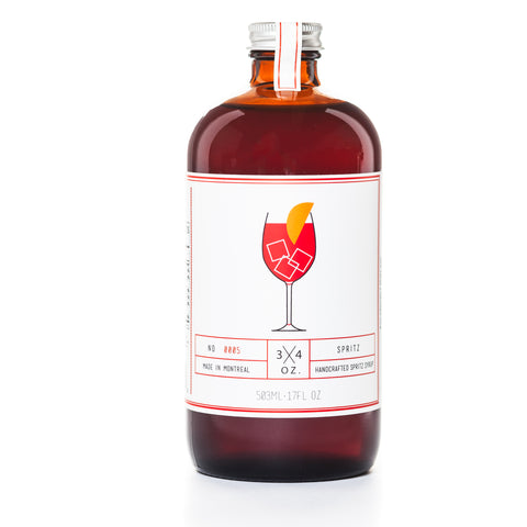 3/4 oz, Spritz Syrup - alkoholfreies hausgemachtes Konzentrat - 500ml